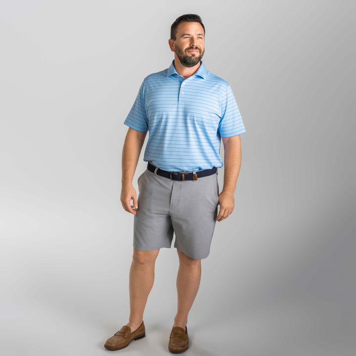 Coastal Navy White Weekend Polo