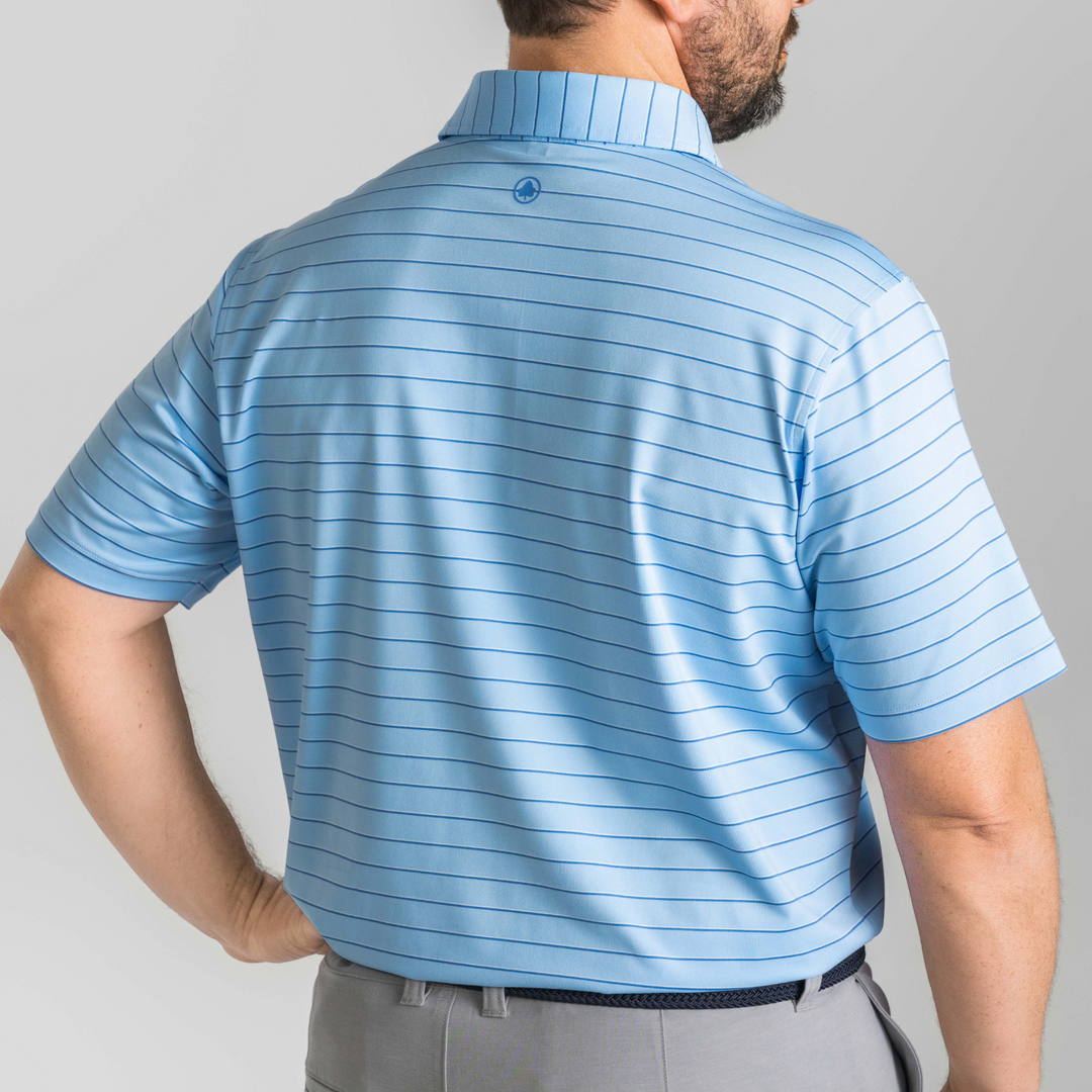 Coastal Navy White Weekend Polo