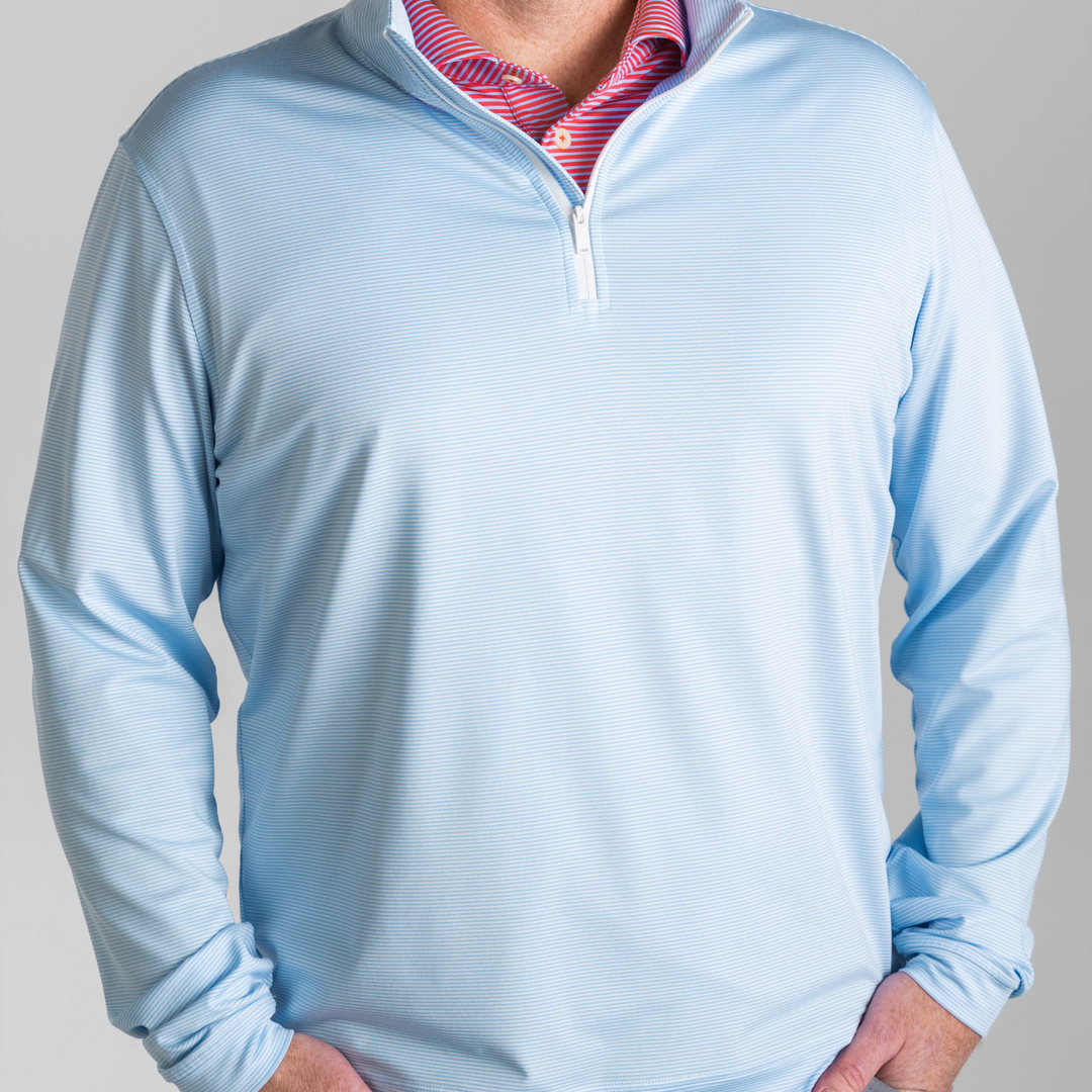 Coastal White Executive Quarter Zip