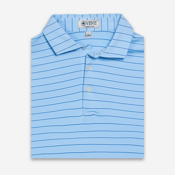 Coastal Navy White Weekend Polo