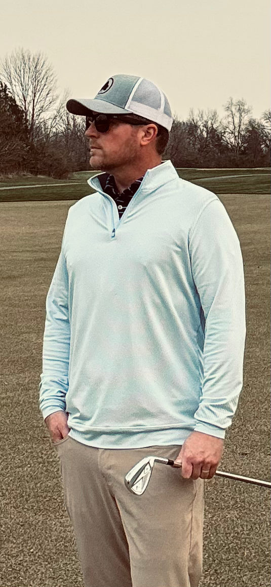 Coastal White Executive Quarter Zip