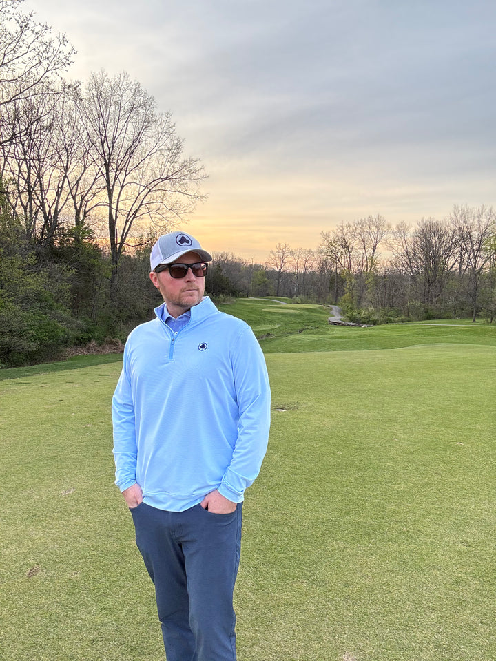 Coastal White Executive Quarter Zip