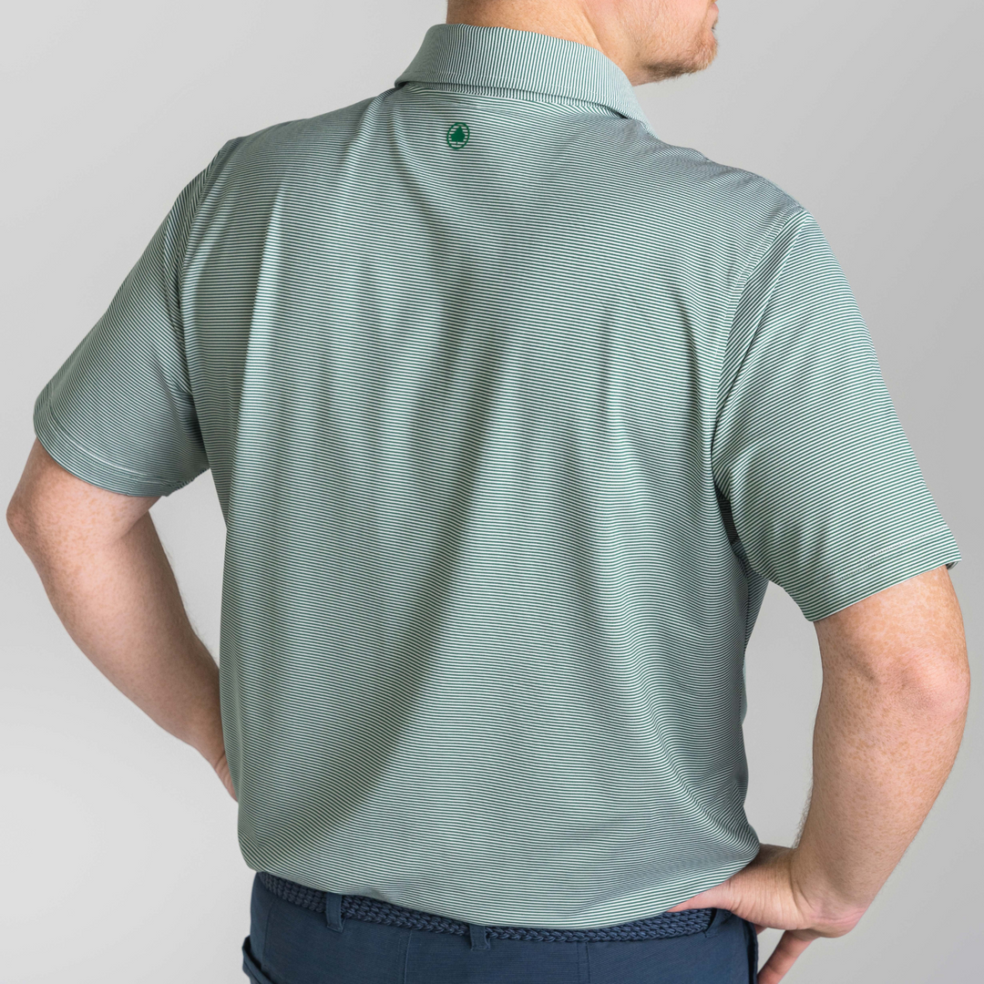 Ivey Green White Executive Polo