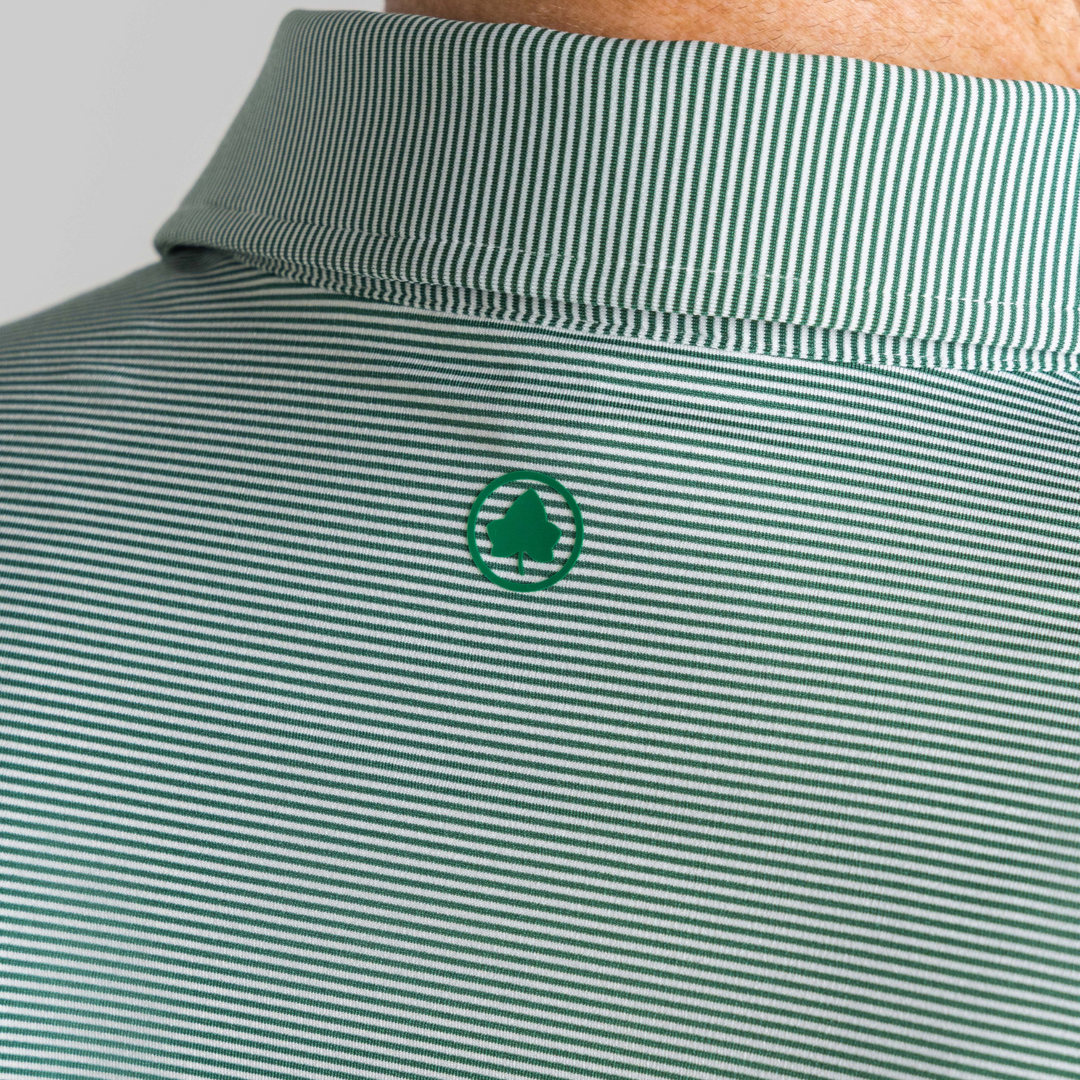 Ivey Green White Executive Polo
