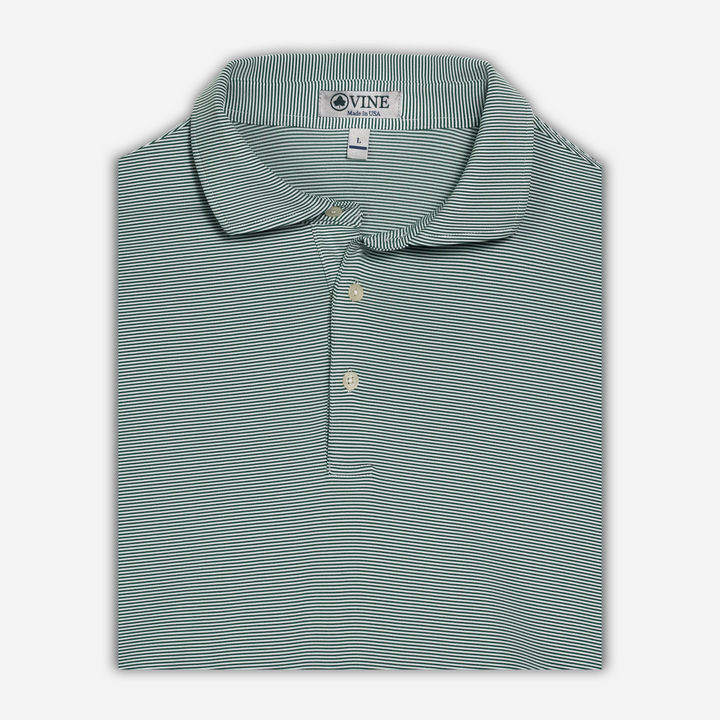 Ivey Green White Executive Polo
