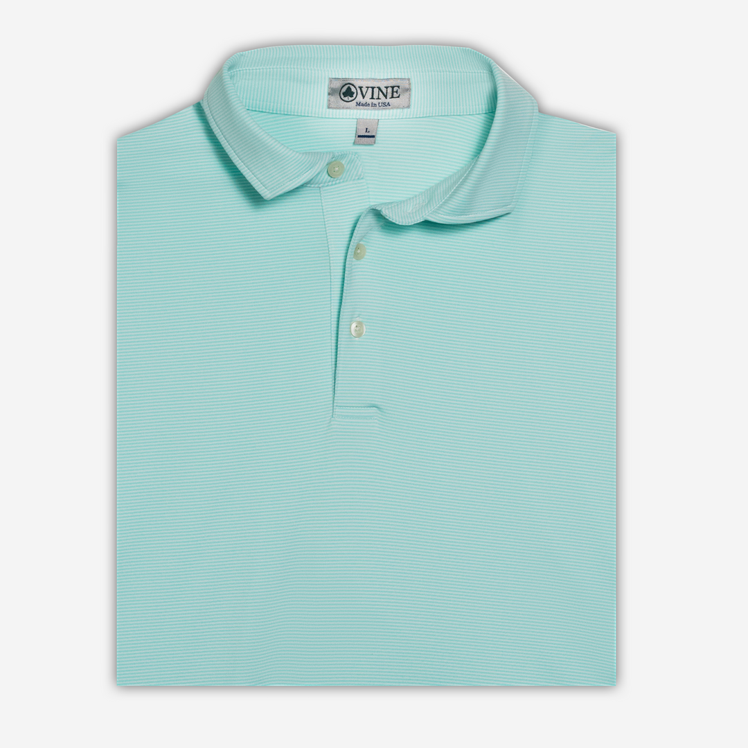 Mint White Executive Polo