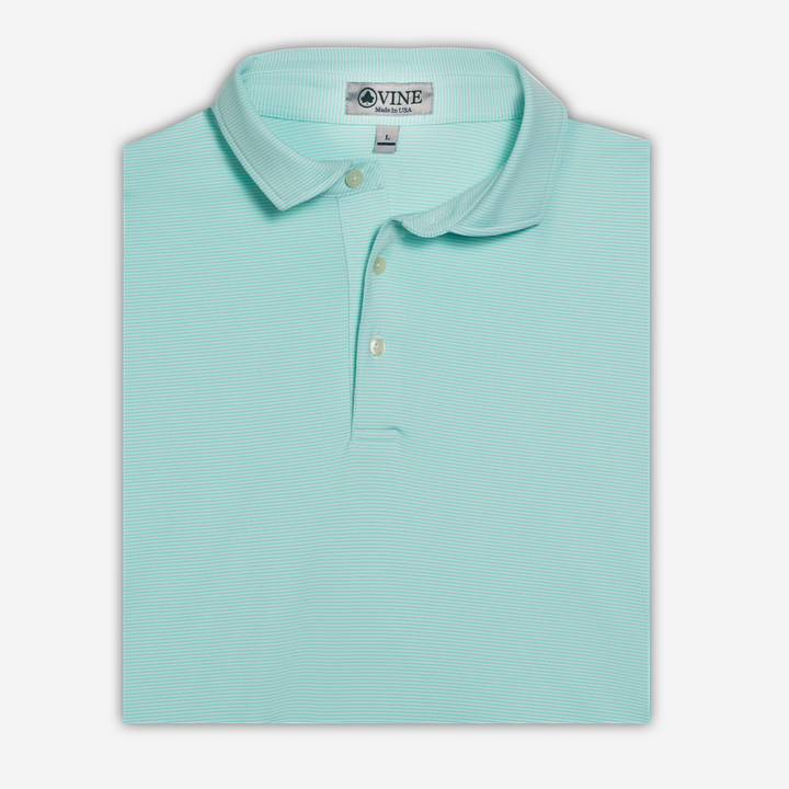 Mint White Executive Polo