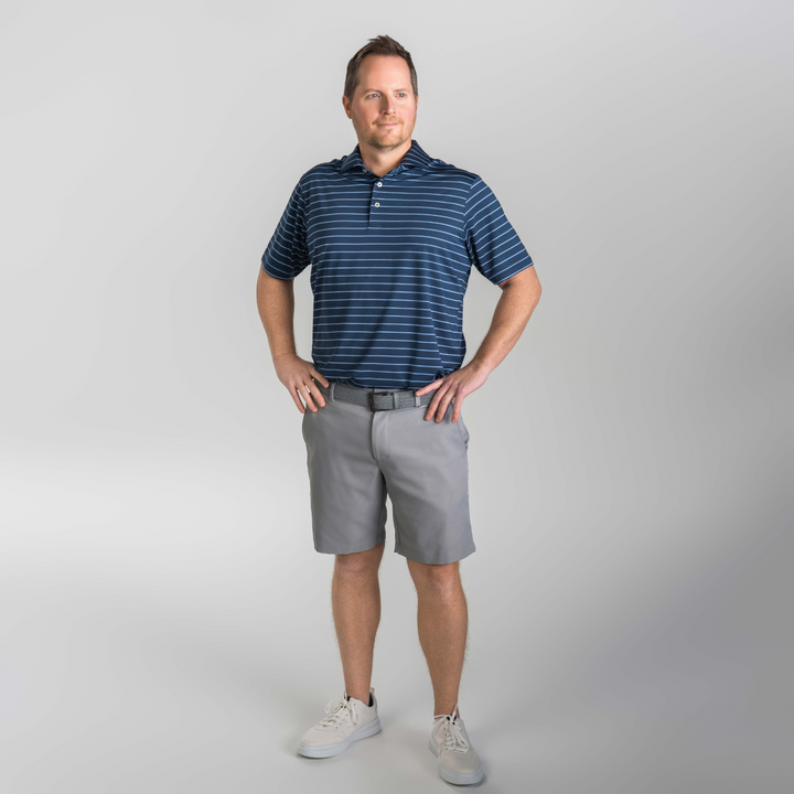 Navy Coastal White Weekend Polo