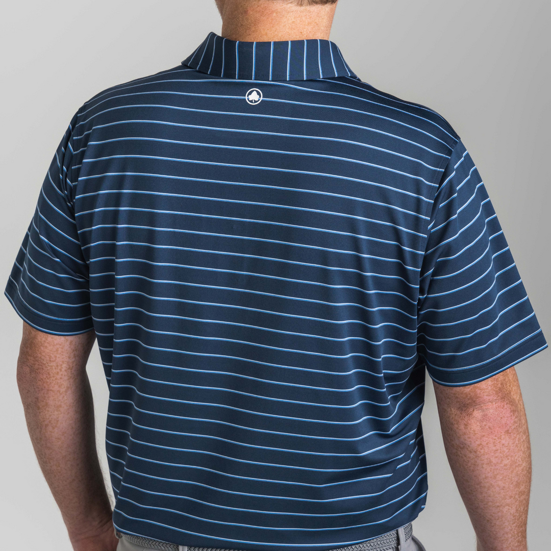 Navy Coastal White Weekend Polo